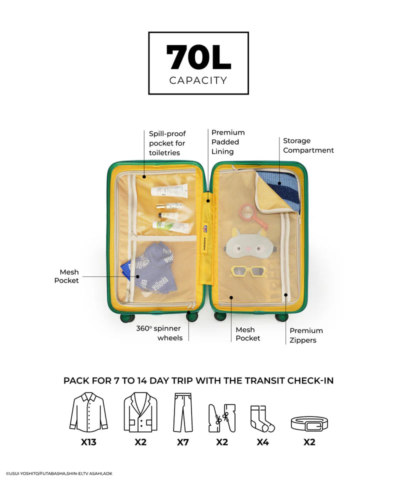 Kids & Cartoon Hard-Shell Suitcase – TSA Lock, 360° Spinner Wheels, Lightweight Check-In Luggage