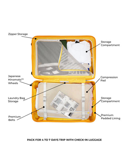 Cabin Size Hard-Shell Suitcase – Lightweight Carry-On with Spinner Wheels