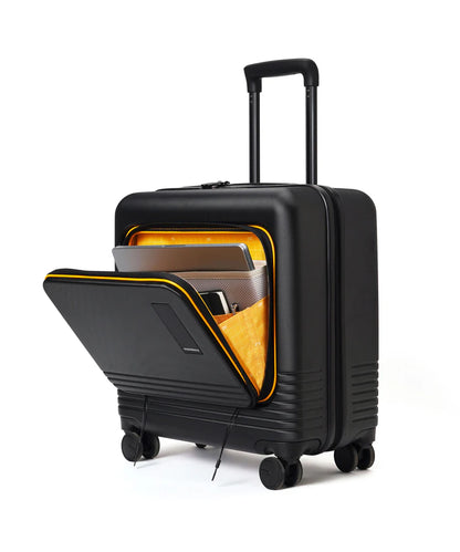 Front-Open Trunk Suitcase with Laptop Compartment – TSA Lock & Spinner Wheels