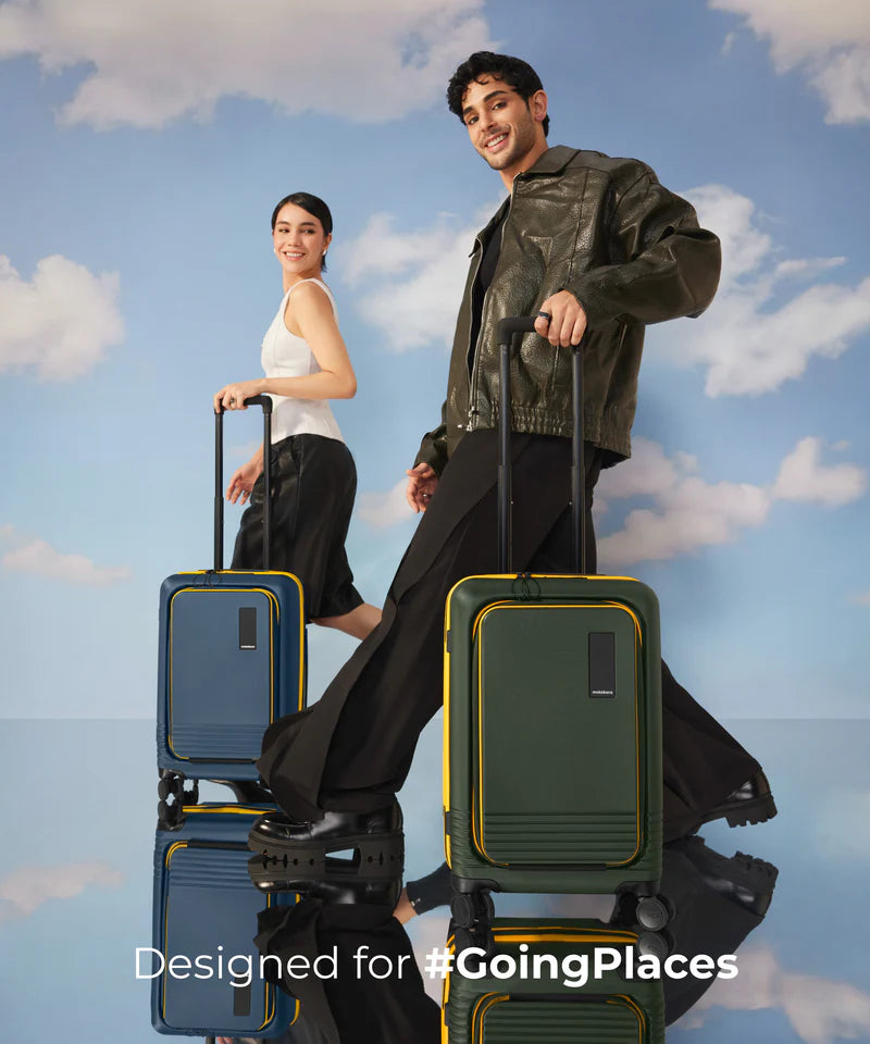 Front-Access Cabin Suitcase – Carry-On Luggage with Laptop Compartment