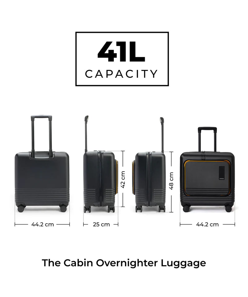 Front-Open Trunk Suitcase with Laptop Compartment – TSA Lock & Spinner Wheels