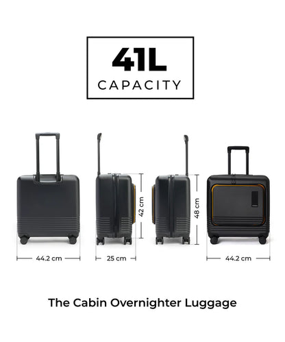 Front-Open Trunk Suitcase with Laptop Compartment – TSA Lock & Spinner Wheels