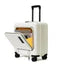 Front-Open Trunk Suitcase with Laptop Compartment – TSA Lock & Spinner Wheels