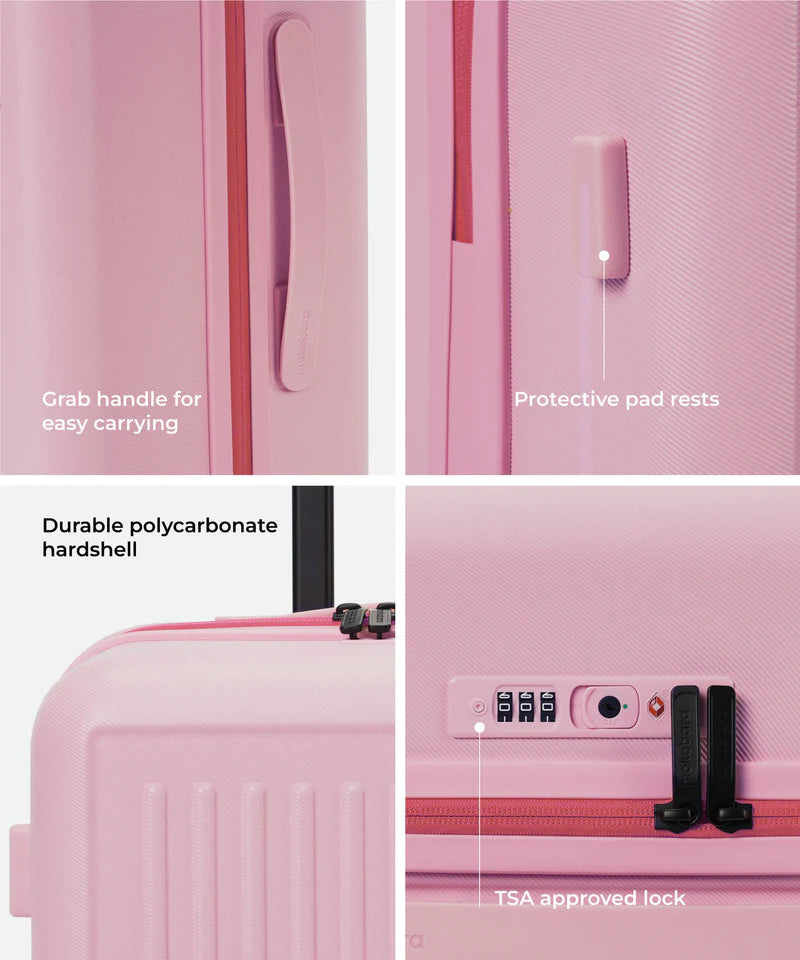 Hard-Shell Luggage Set (2-Piece) – TSA Lock, 360° Spinner Wheels, Lightweight Travel Suitcases