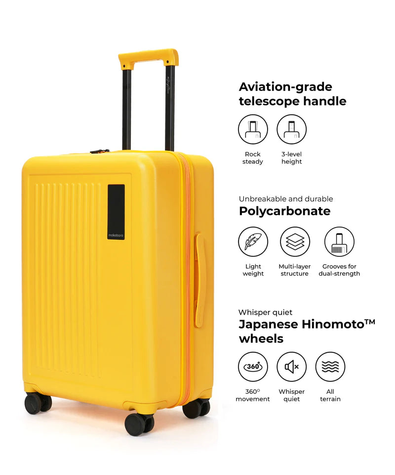 Hard-Shell Luggage Set (3-Piece) – TSA Lock, 360° Spinner Wheels, Lightweight Travel Suitcases