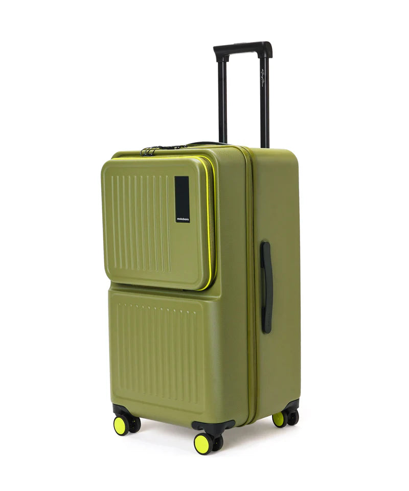 Front-Access Hard-Shell Suitcase – TSA Lock, Spinner Wheels, Business Travel Luggage