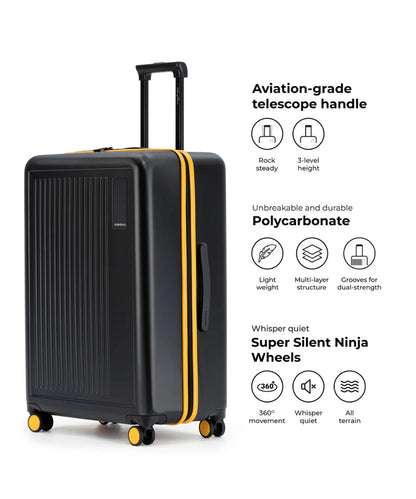 Large Hard-Shell Suitcase – TSA Lock, 360° Spinner Wheels, Lightweight Check-In Luggage
